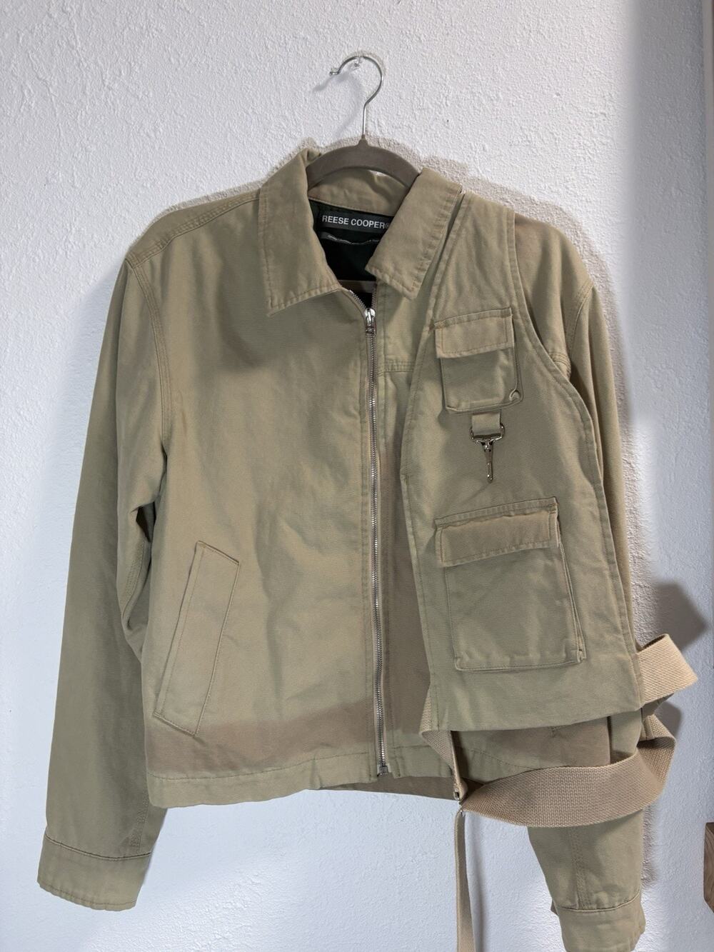 Matching utility set by Reese Cooper featuring a khaki jacket and cargo pants